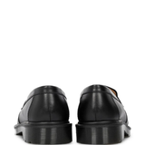 Black shoes, back view