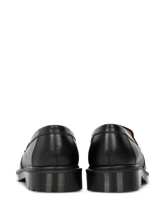 Black shoes, back view