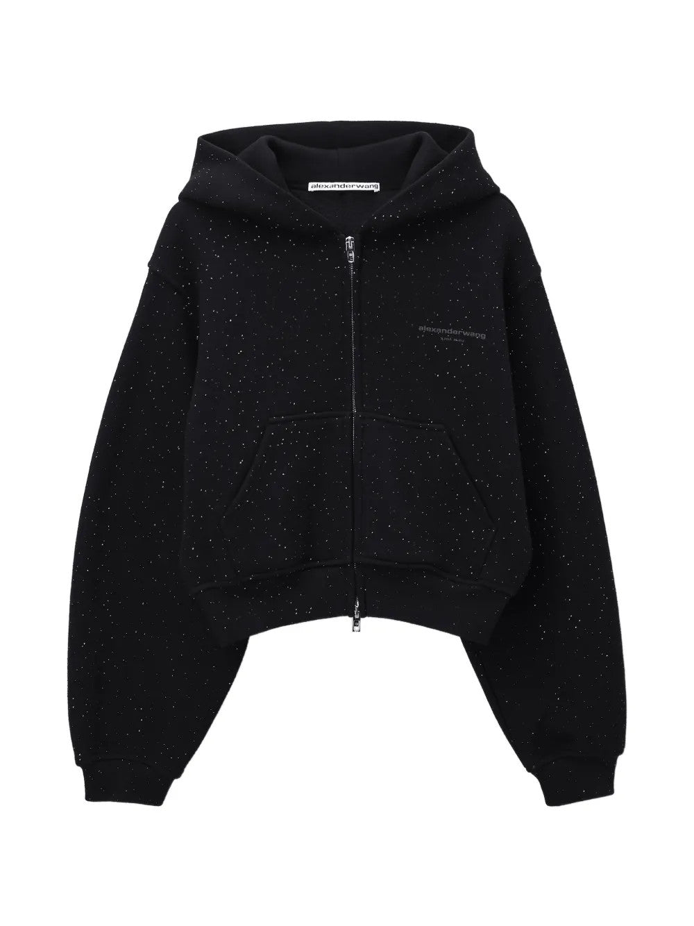 Black hoodie, front view