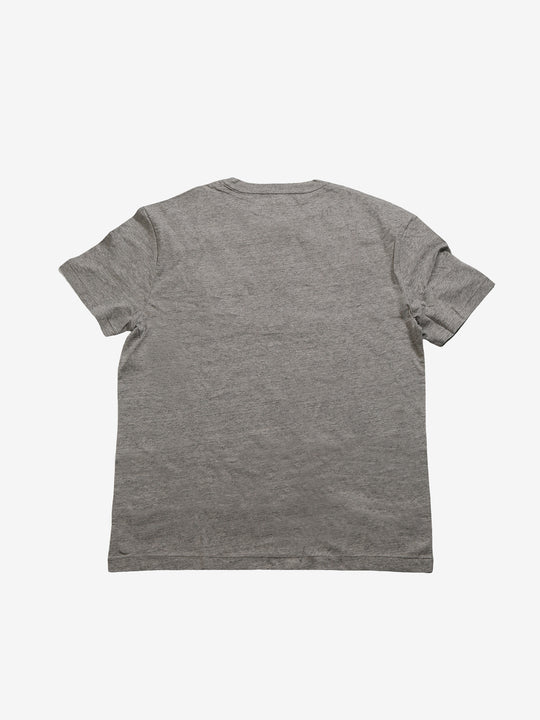 Grey T-shirt, back view