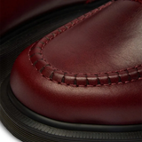 Close up of Burgundy shoes, showing detail