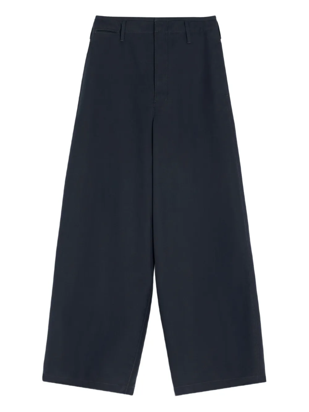 Navy pants, front view