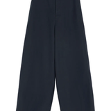 Navy pants, front view