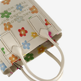 Tan bag, front view
