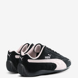 Black sneakers, back view