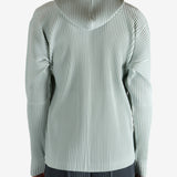 Blue jacket worn by a person, showing the jacket's fit