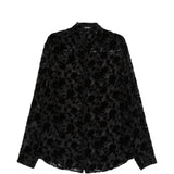 Black shirt, front view