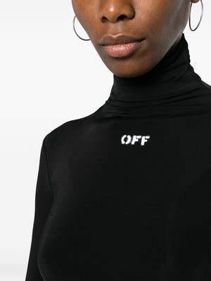OFF-WHITE Women Off Stamp Sec Skin L/S Turtle Top