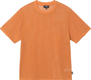 STUSSY - Men Cotton Mesh Crew Short-Sleeve