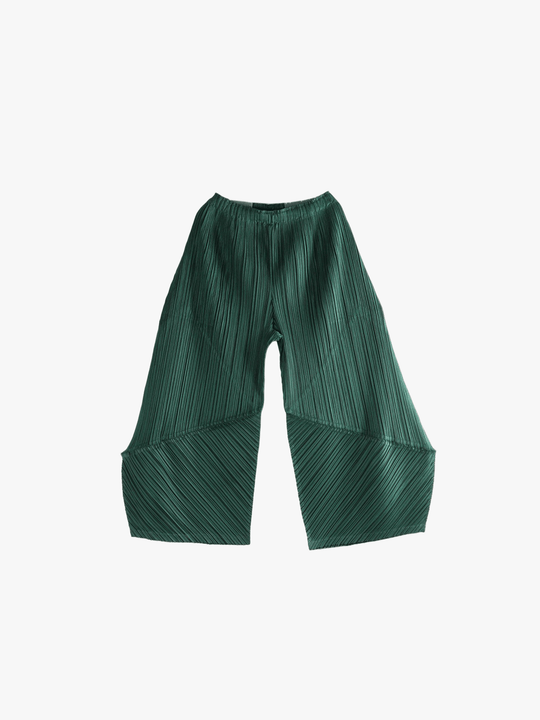 Green pants, front view