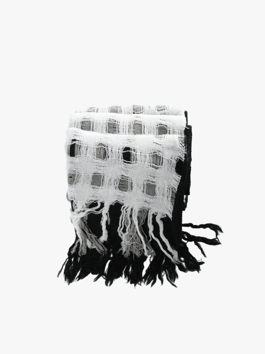 Black scarf, front view