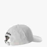 White hat, back view