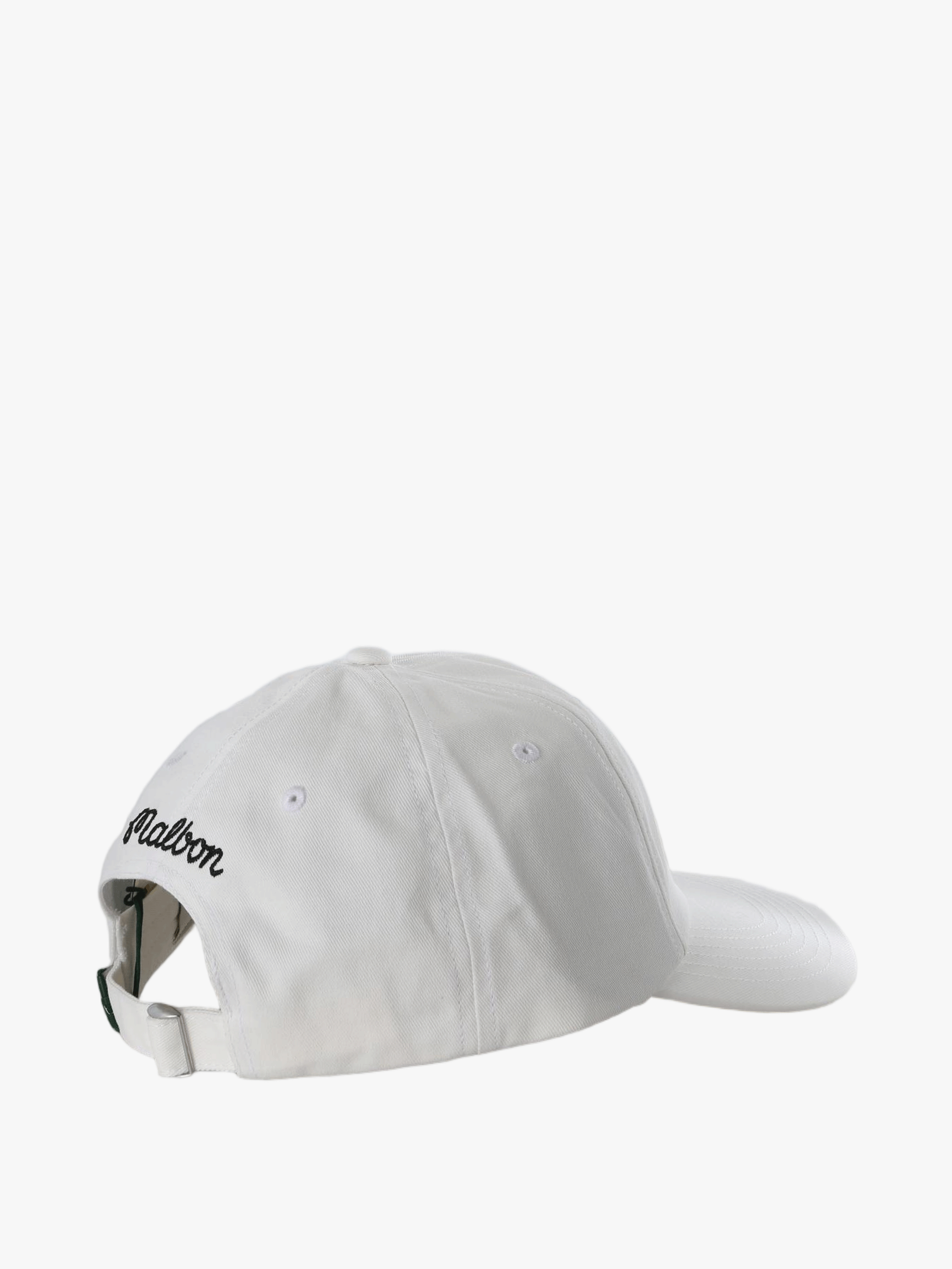 White hat, back view