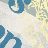 Blue scarf, front view