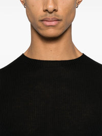 RICK OWENS - Men Ribbed Round Neck Sweater