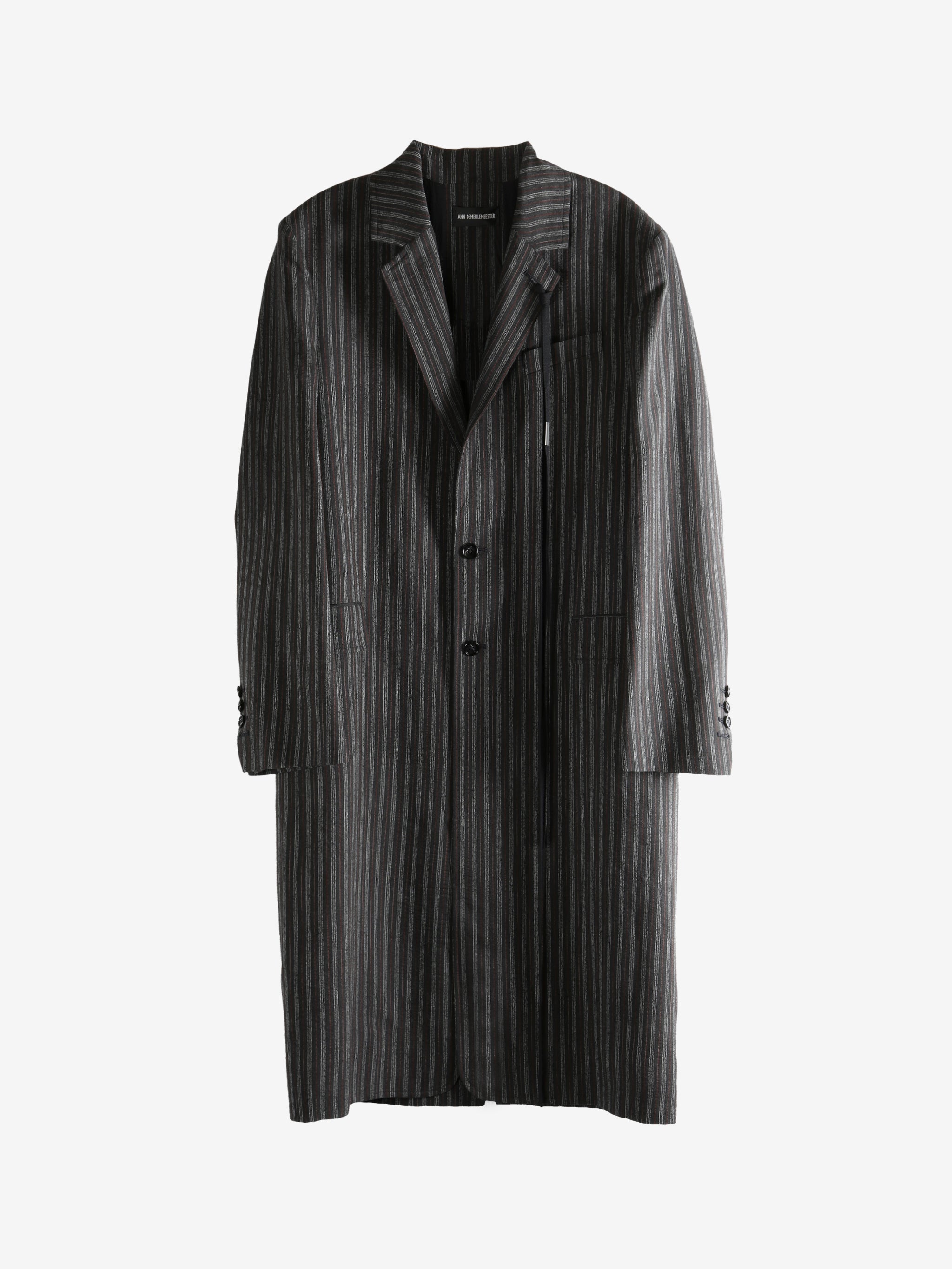 Black coat, front view