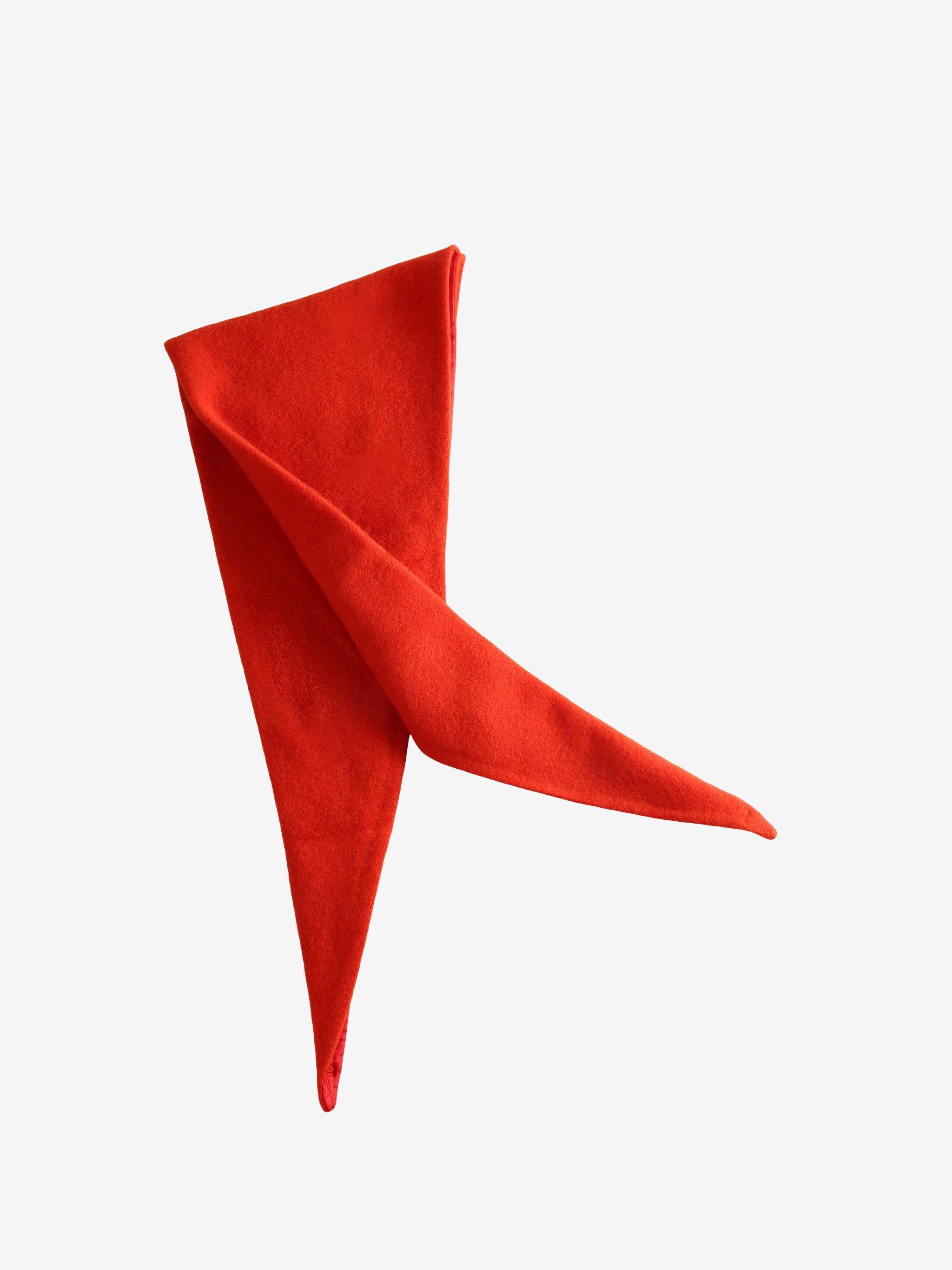 Orange scarf, front view