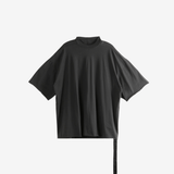 Black t-shirts, front view