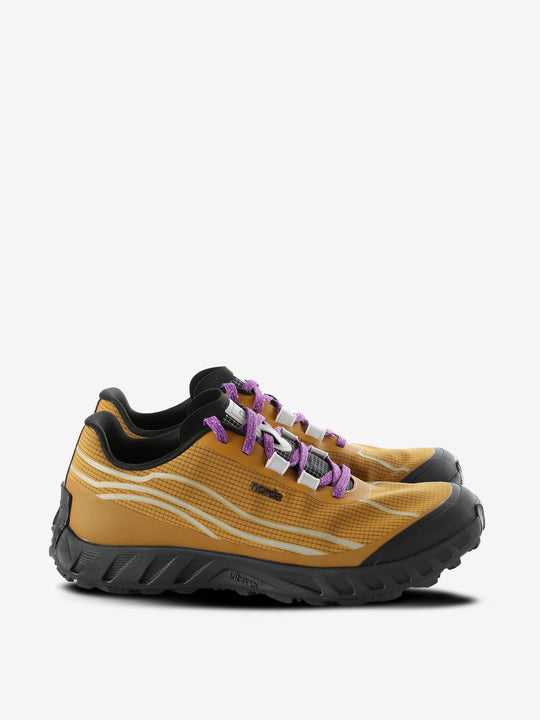 Yellow sneakers, front view