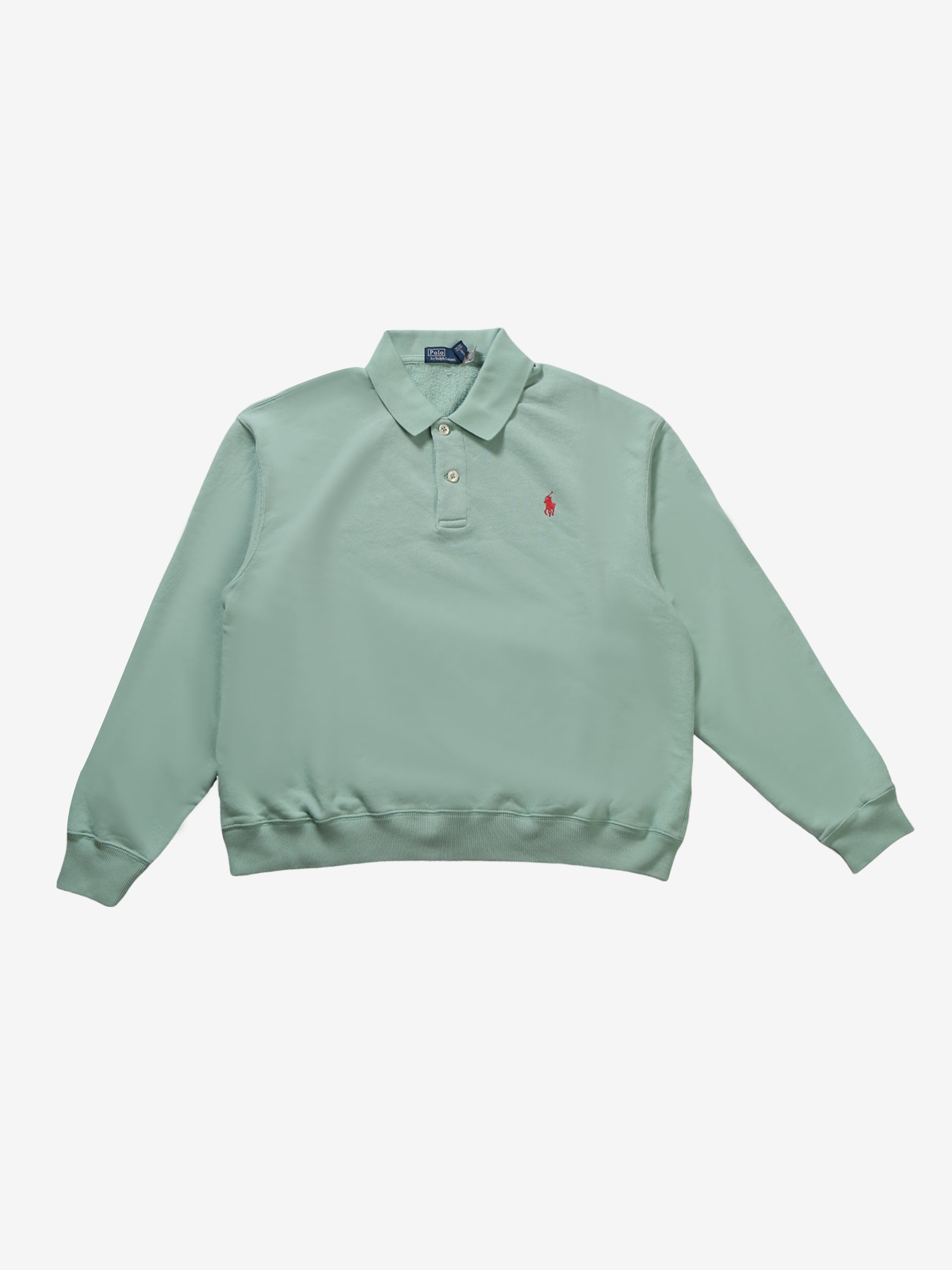 green sweatshirt, front view