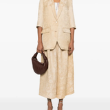 Tan jacket,full body view