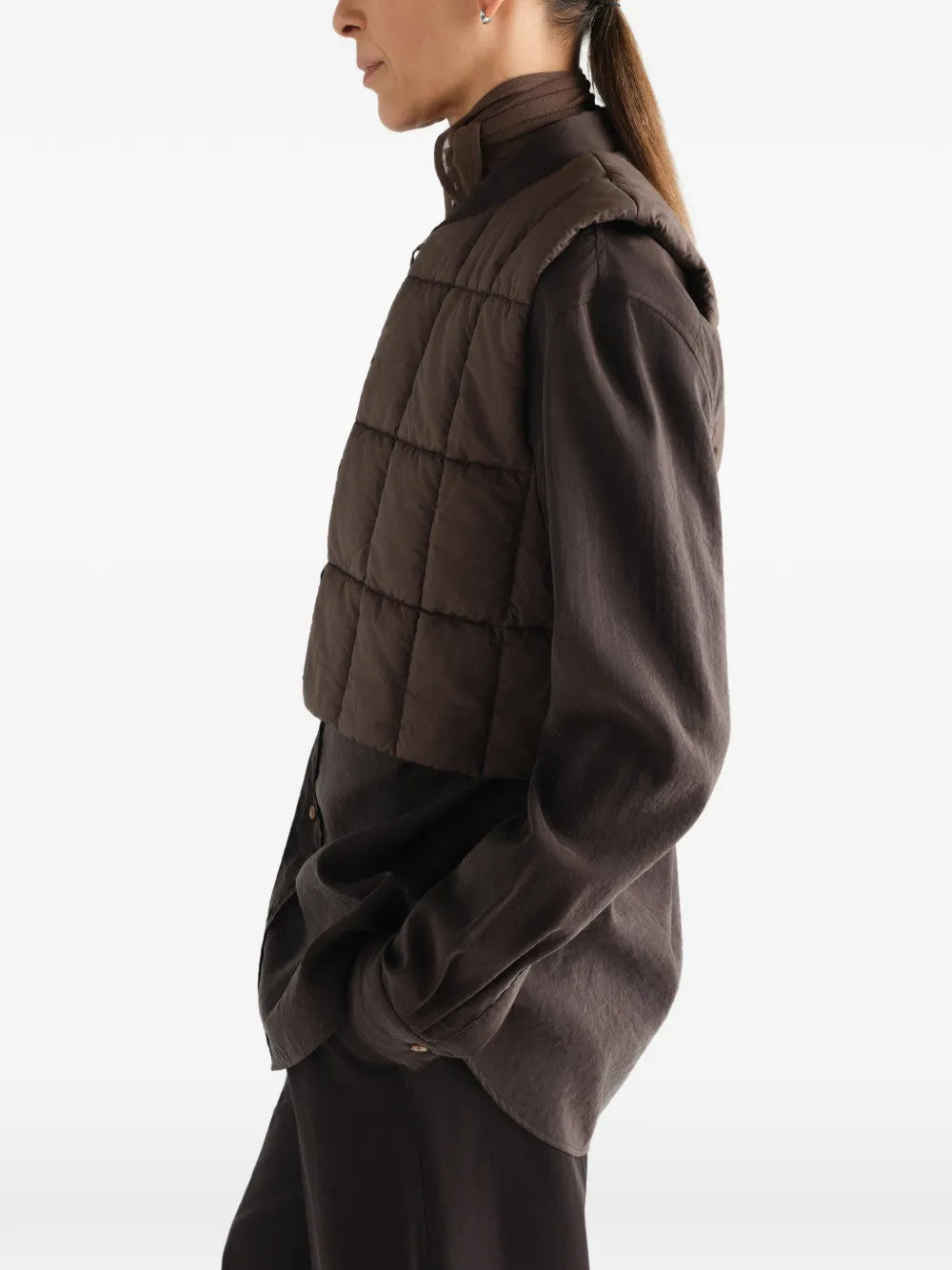 Brown jacket, front view