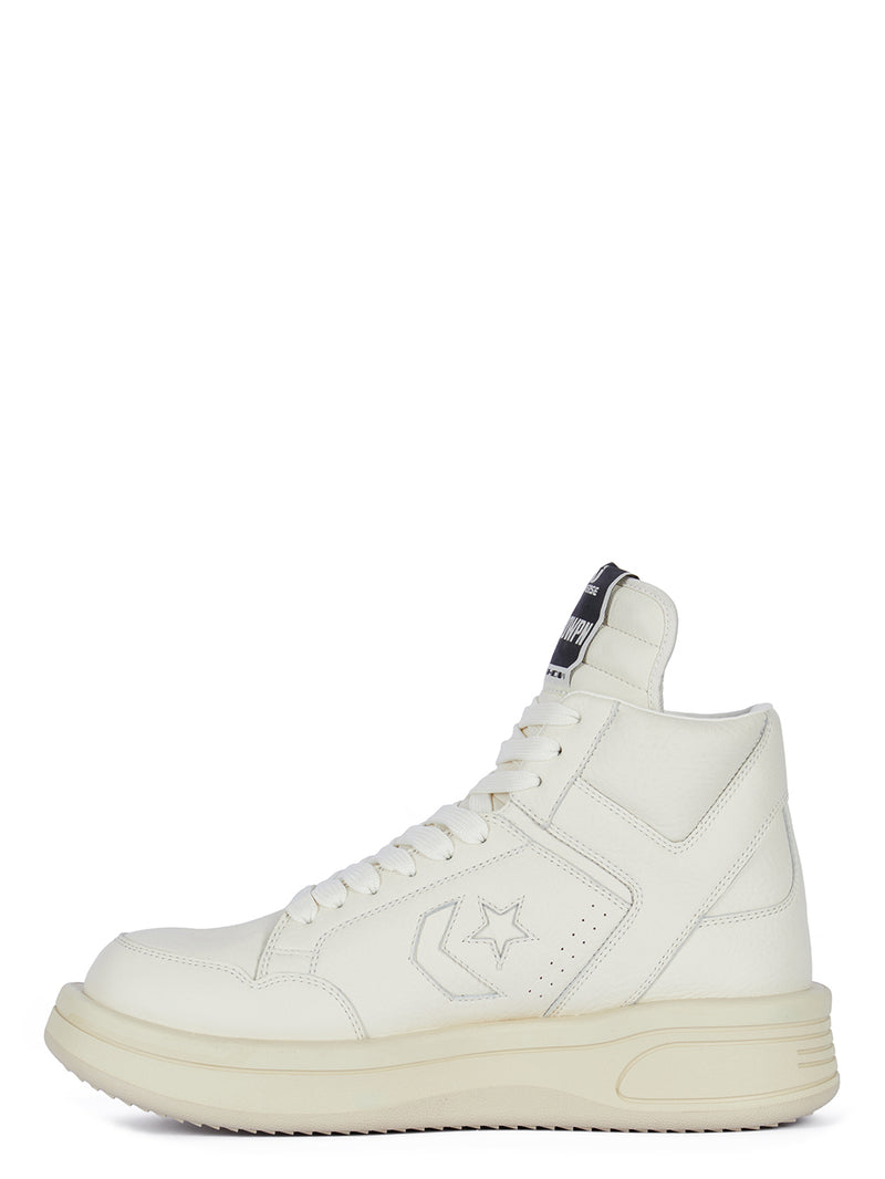 RICK OWENS DRKSHDW X CONVERSE - Leather Mid Turbowpn Sneaker