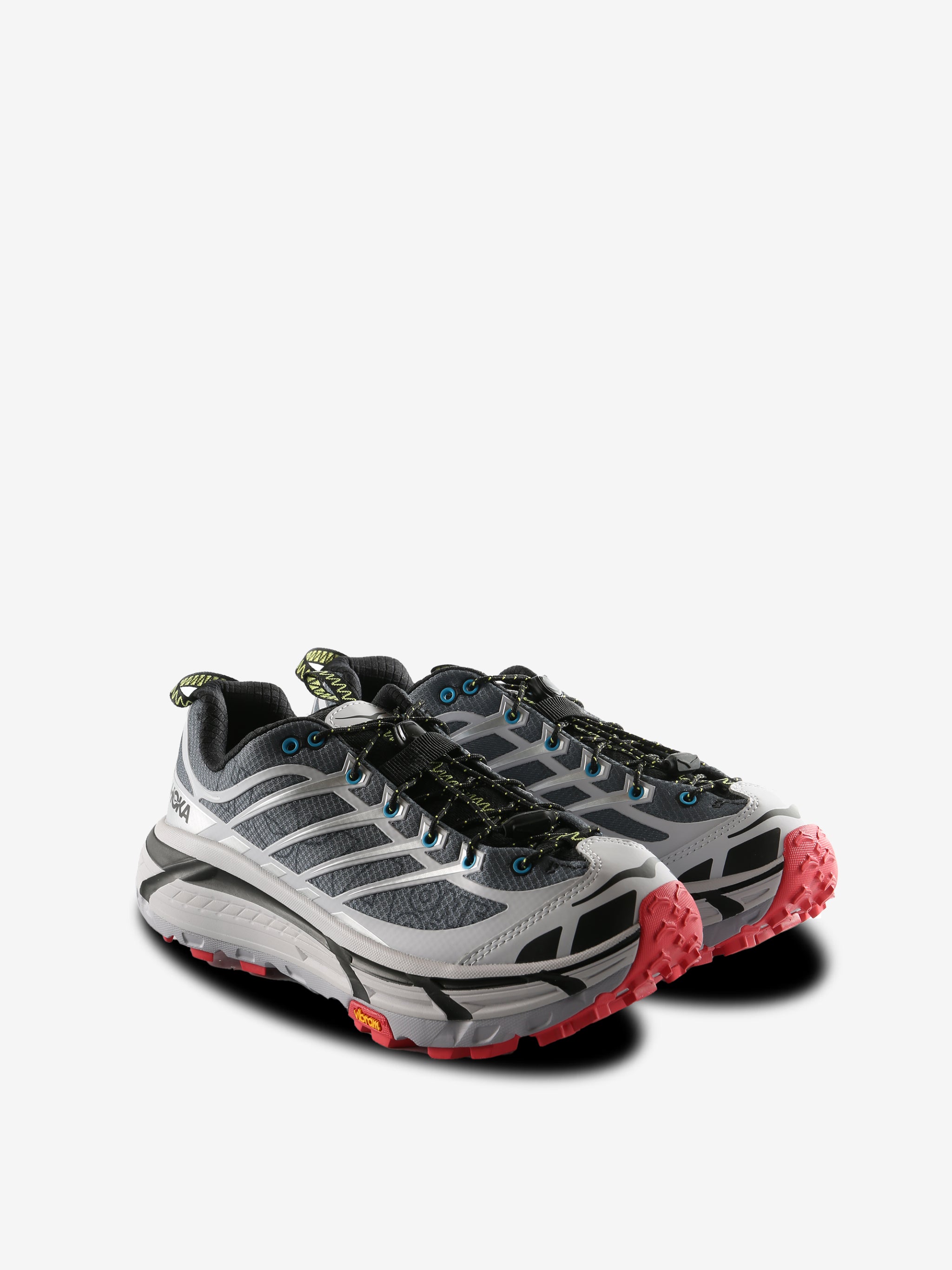 Gray sneakers, side view