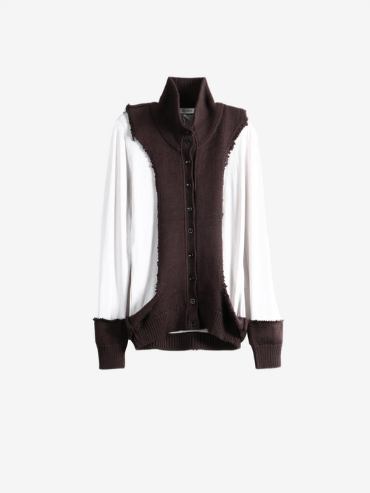 Brown knitwear, front view