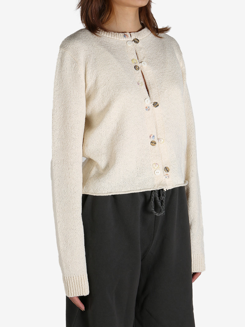 THE ELDER STATESMAN - Women Nora Lite Crew Cardigan