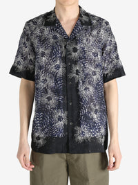 DRIES VAN NOTEN - Men Cotton Print Floral Embroidery Shirt