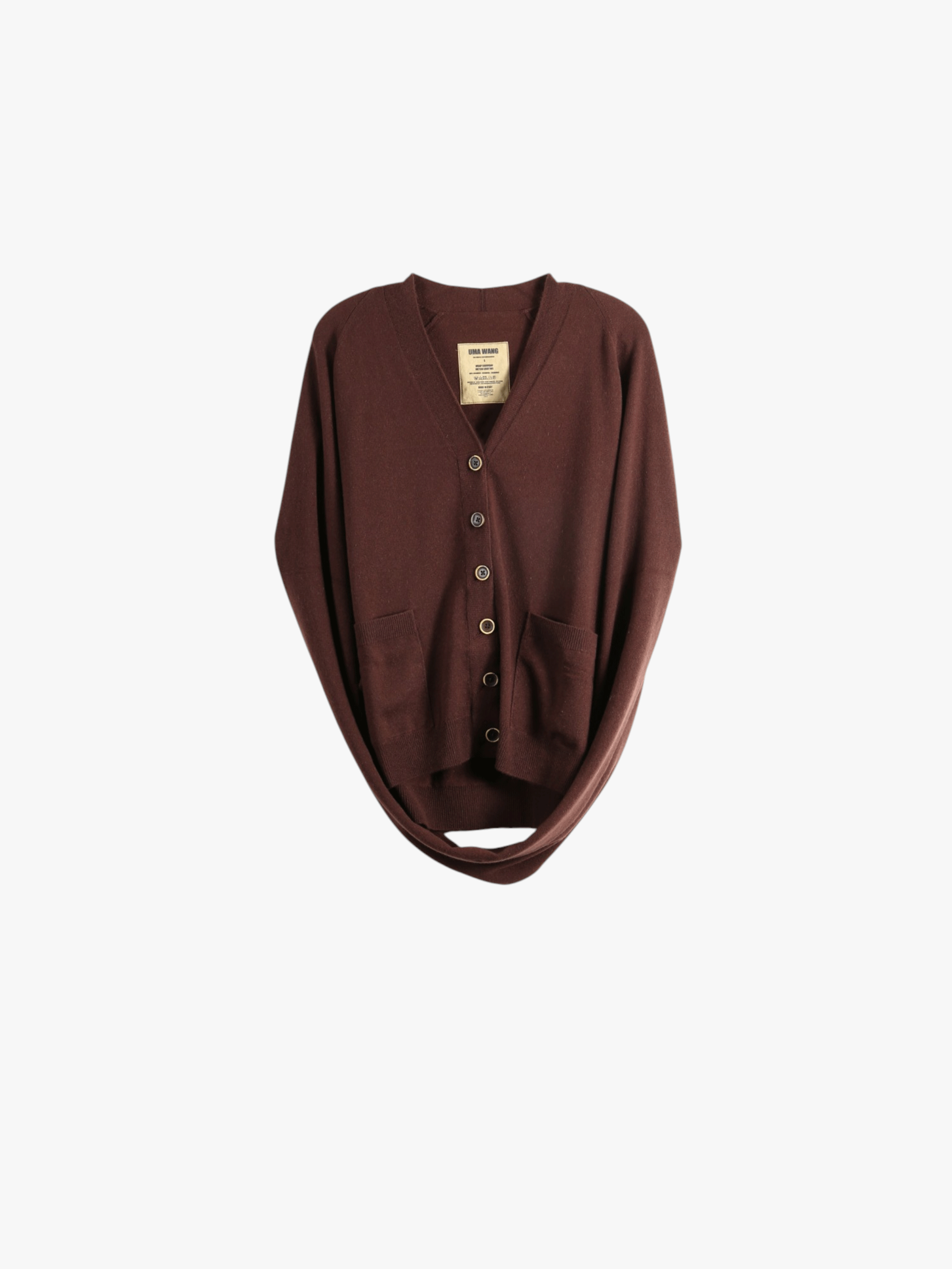 Brown knitwear, front view