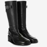 Black boots, side view