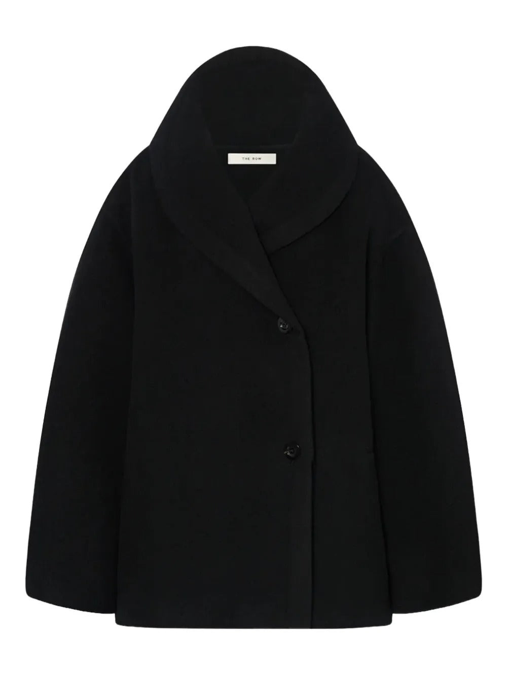 Black coat, front view