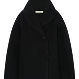 Black coat, front view
