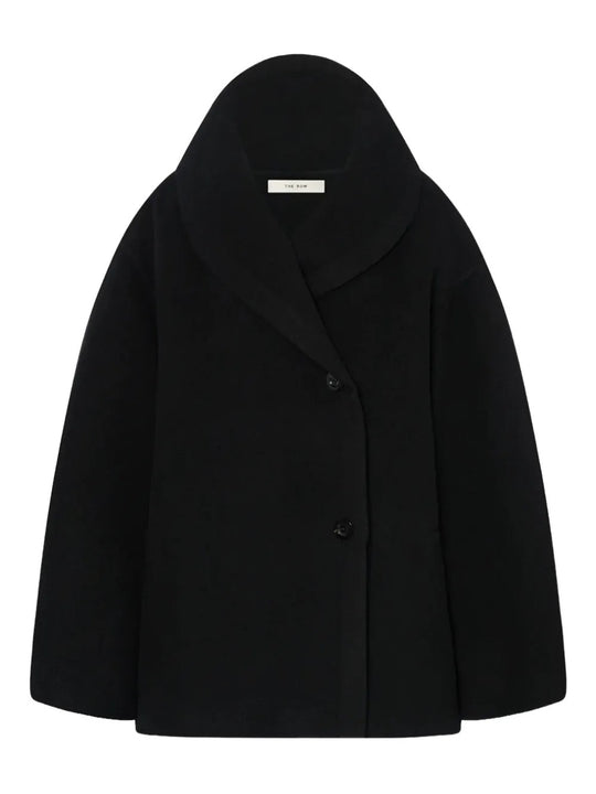 Black coat, front view