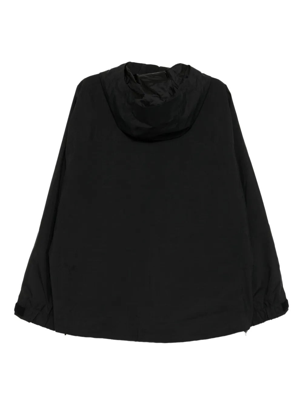 Black jackets, back view