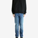 Black hoodie, full body view