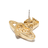 Gold earring,front view