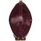 Burgundy bag, back view