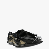 Black sneakers, back view