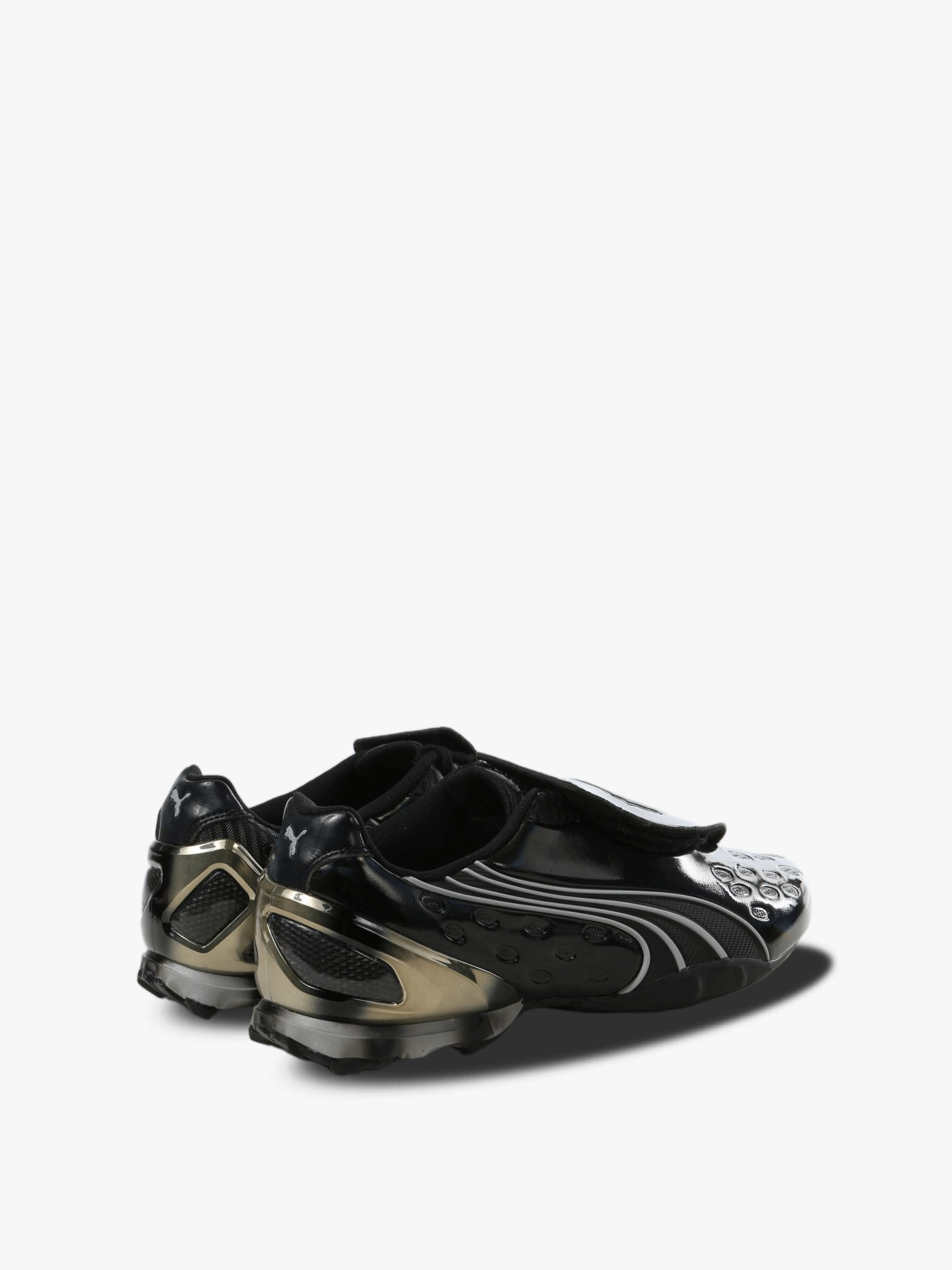 Black sneakers, back view