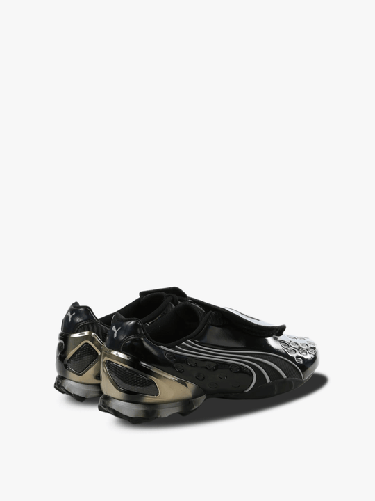 Black sneakers, back view