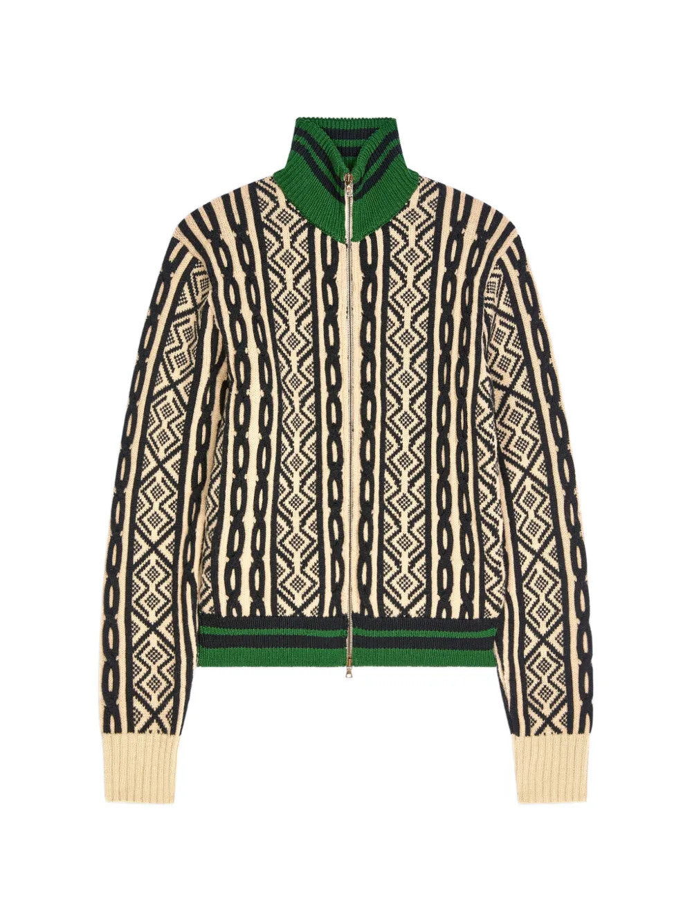 Green hoodie, front view