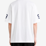 White t-shirt, full body view