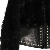 ANN DEMEULEMEESTER - Women Kirsti Studded Leather Cropped Zipped Blouson