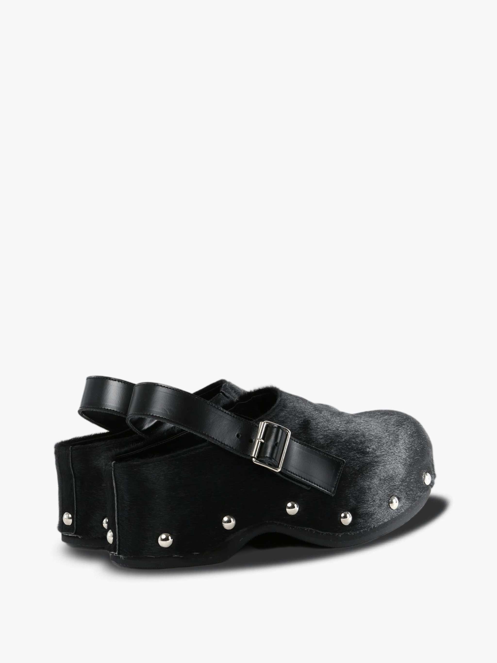 Black shoes, side view