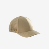 Tan hat, front view