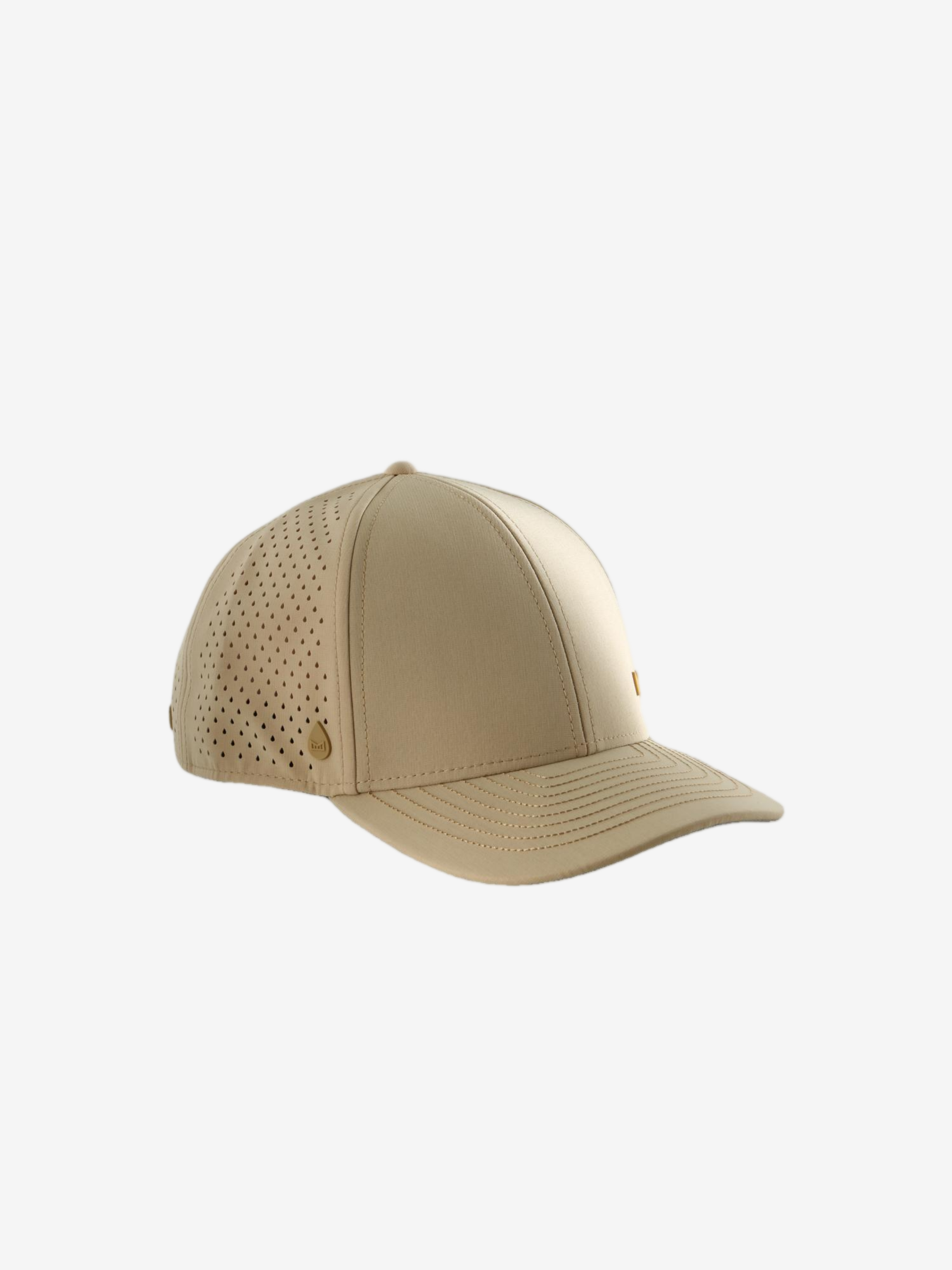 Tan hat, front view
