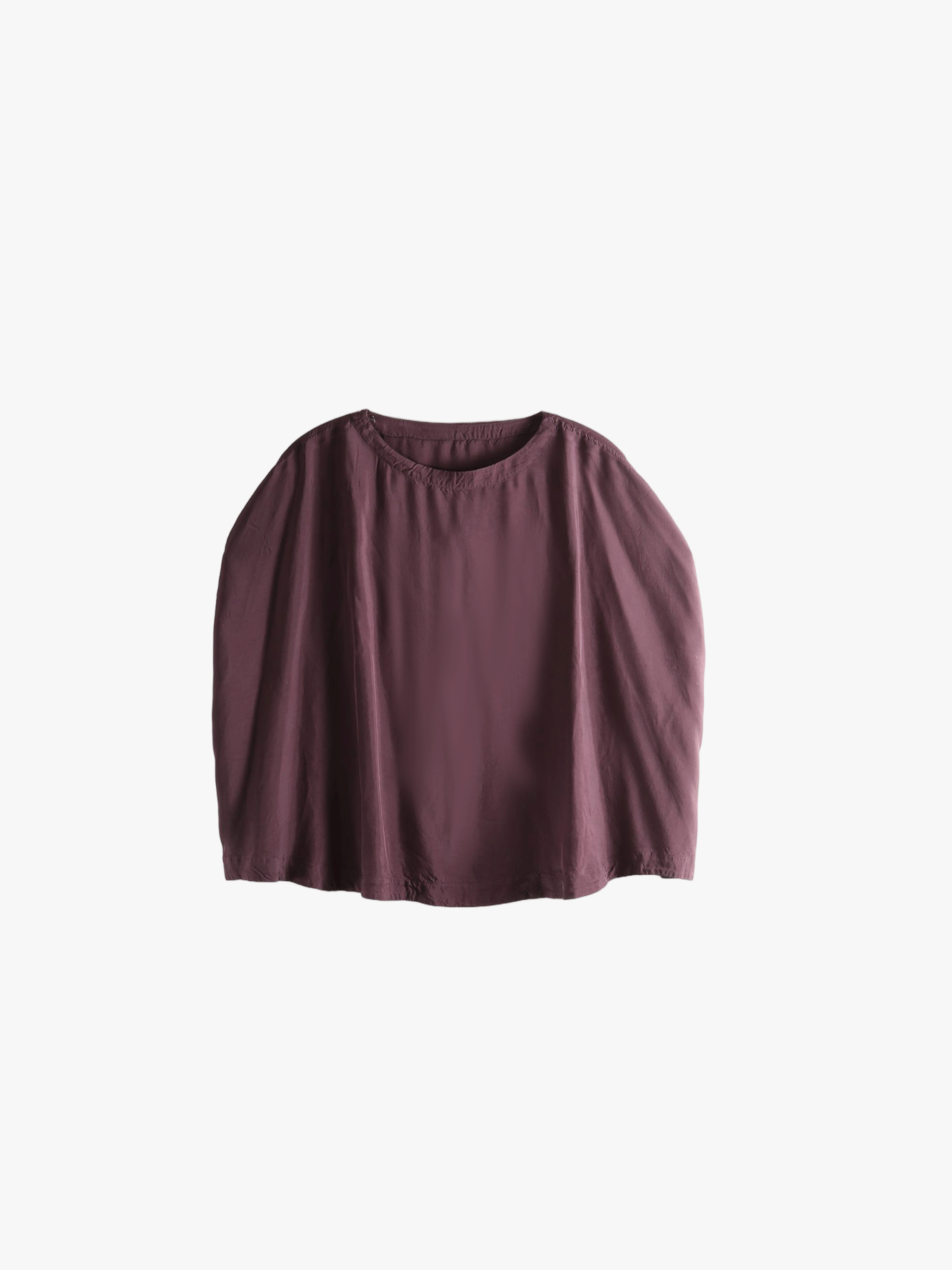 Burgundy top, front view